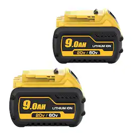 Simple Plus+ - 2-Pack 9.0Ah 20V/60V Replacement Battery for Dewalt Tools DCB606/609 Compatible with DeWalt 20-60V Battery Chargers