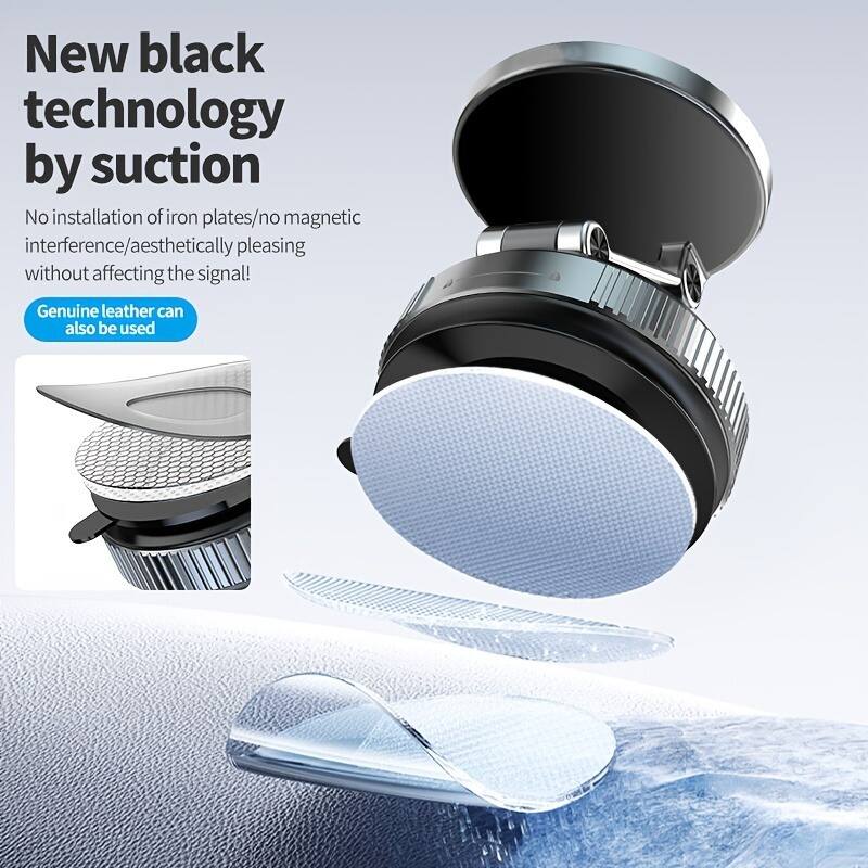 New black technology by suction

No installation of iron plates/no magnetic interference/aesthetically pleasing without affecting the signal!

Genuine leather can also be used