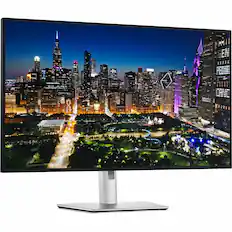 Front. Dell - UltraSharp 31.5" IPS LED 4K UHD 120Hz Monitor with HDR (USB, HDMI) - Black, Silver, Dual Color.