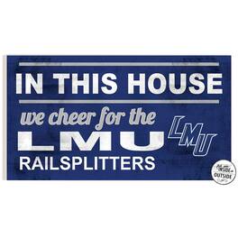Jardine - Lincoln Memorial Railsplitters 11'' x 20'' Indoor/Outdoor In This House Sign - Navy