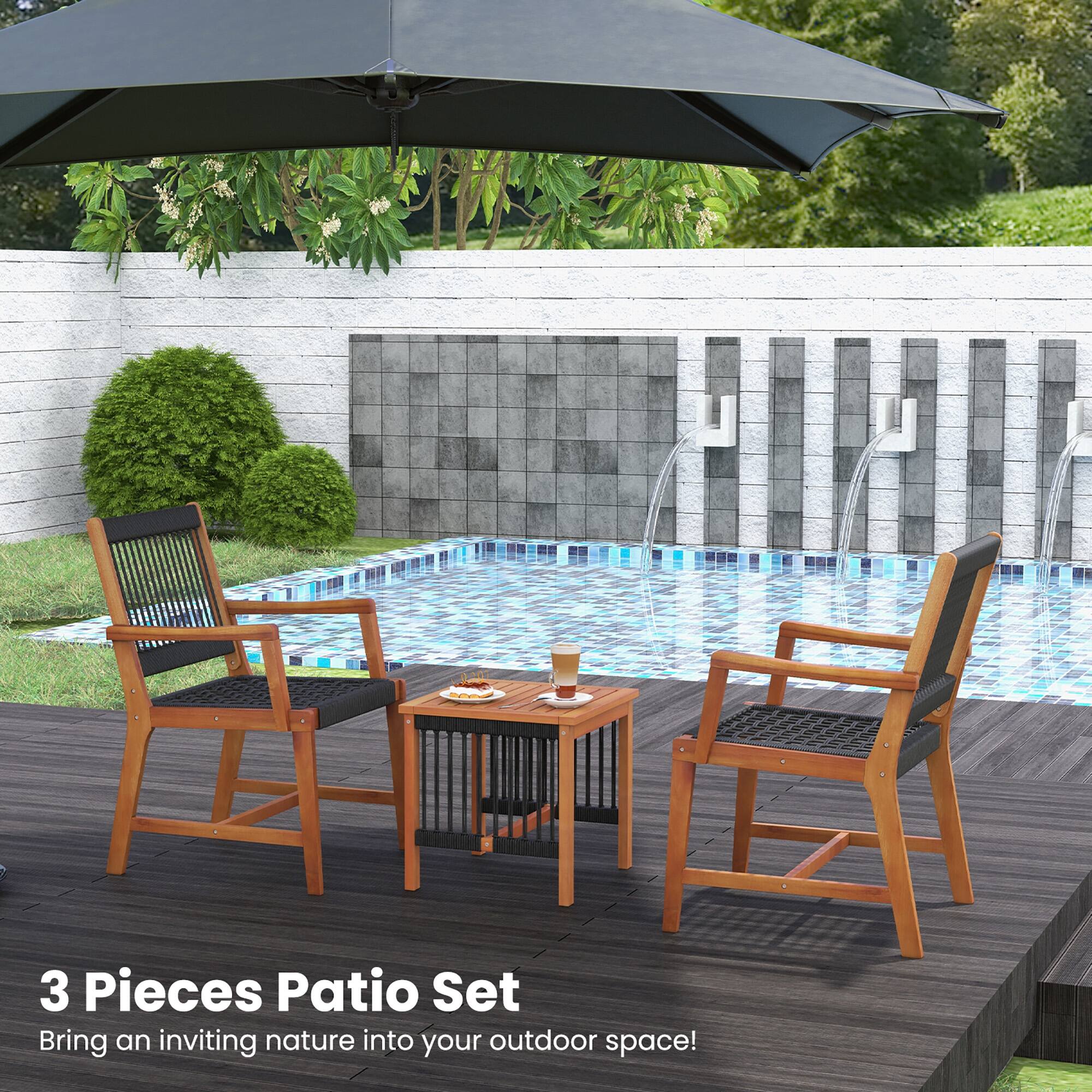 3 Pieces Patio Set
Bring an inviting nature into your outdoor space!