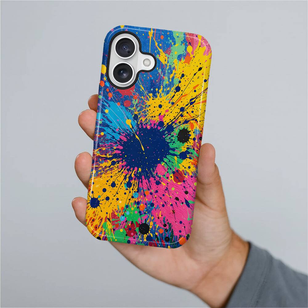 Alt View 3. Finnhomy - Smartphone Case for iPhone - Dual-Layer Heavy Duty Protective Cover - Midnight Splash - Midnight Splash for iPhone 17.