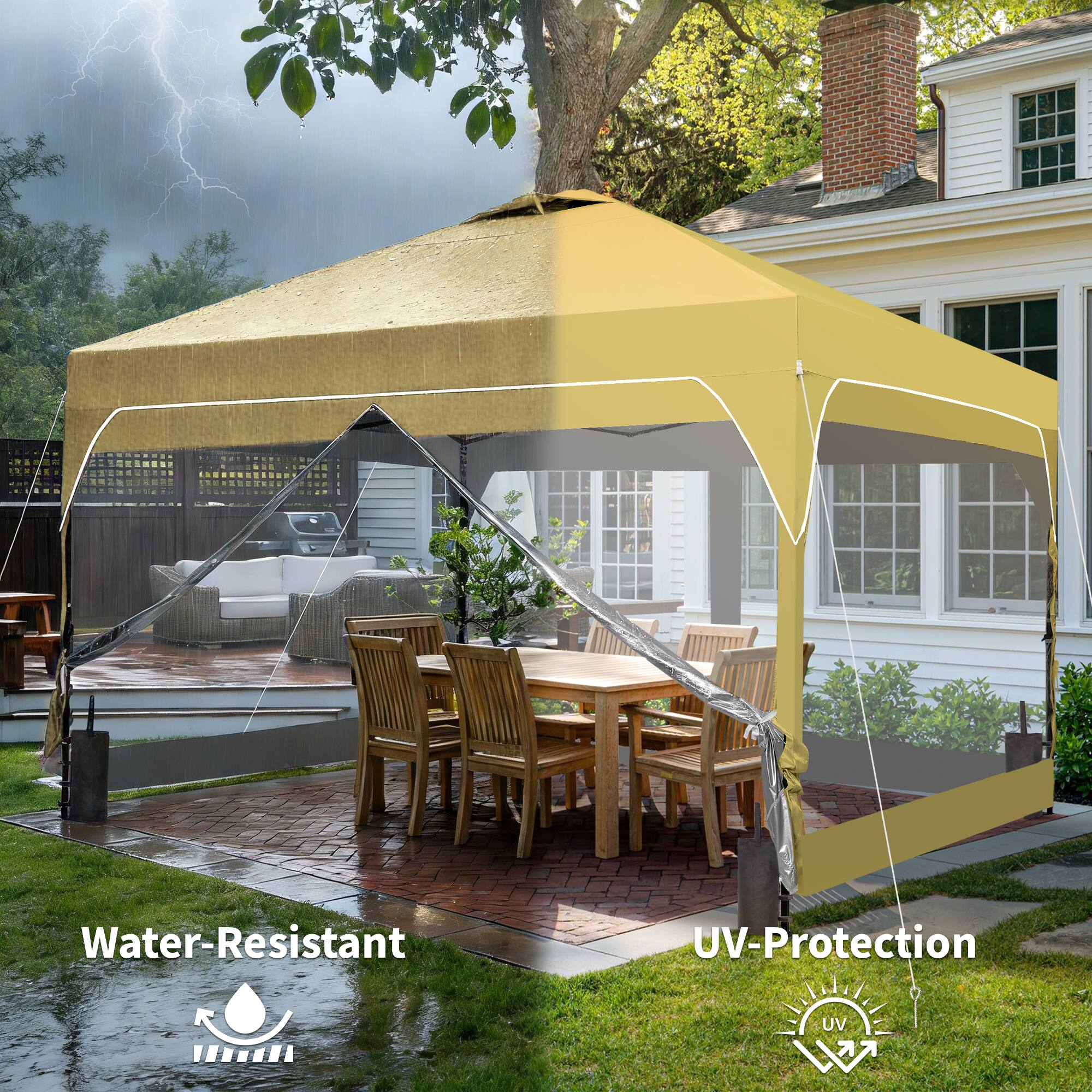 Water-Resistant  
UV-Protection