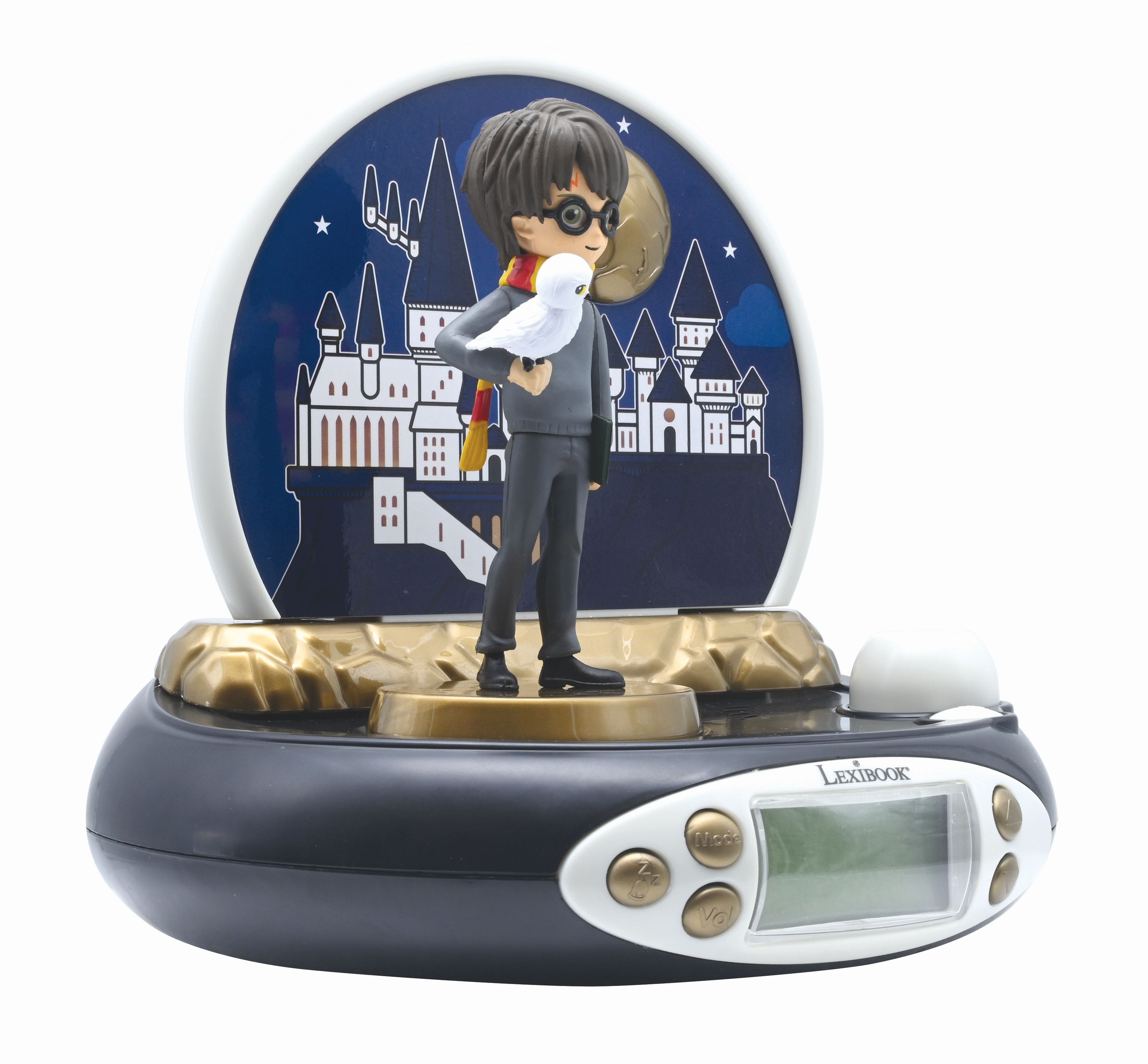 Lexibook - Harry Potter 3D Projector Clock with Magical Sounds - Black