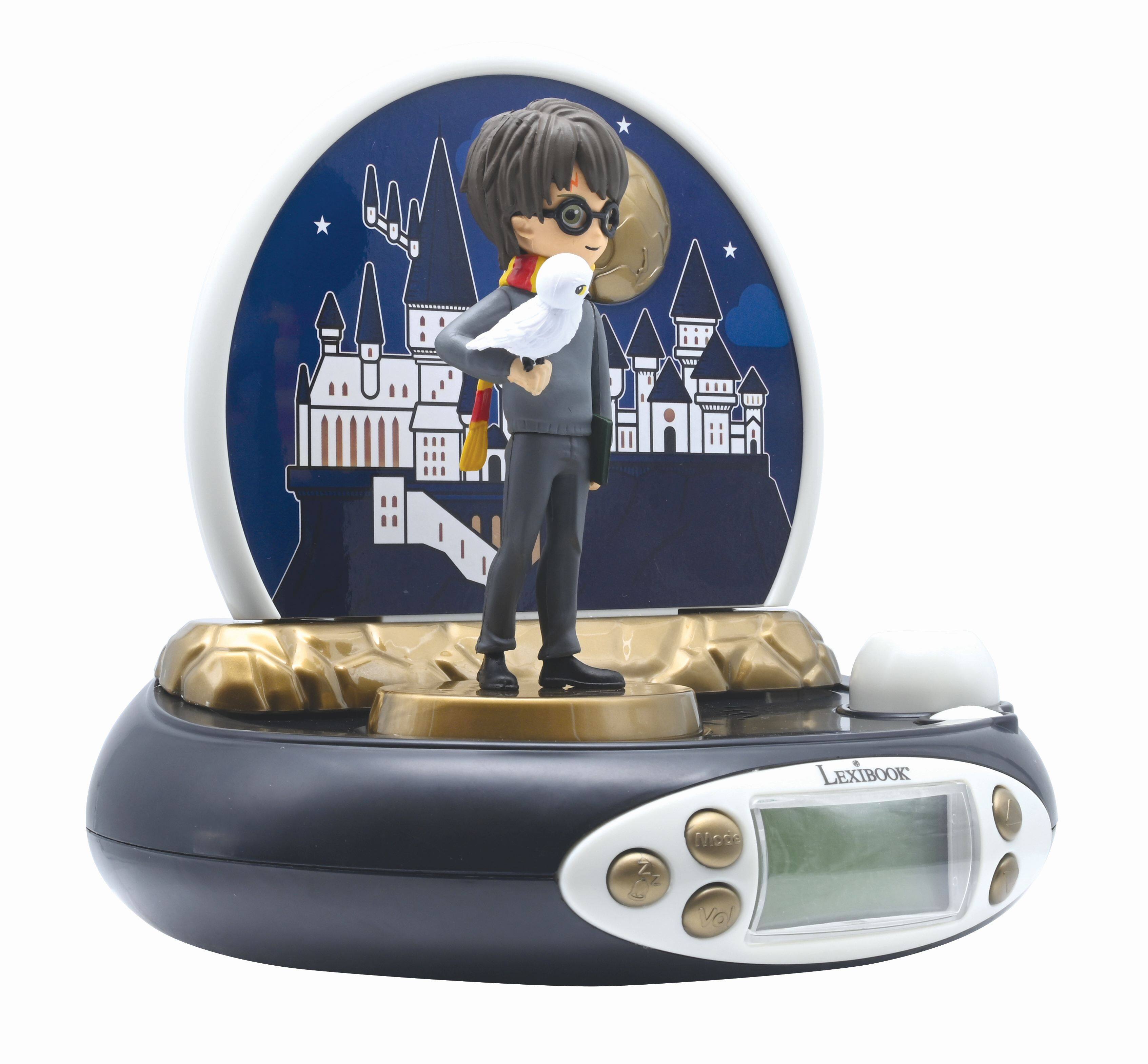 Front. Lexibook - Harry Potter 3D Projector Clock with Magical Sounds - BLACK.