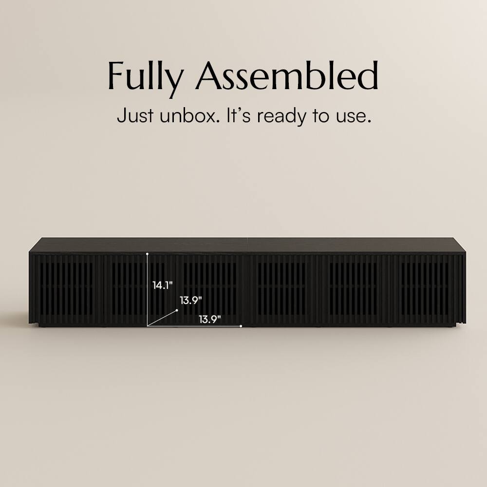 Fully Assembled  
Just unbox. It's ready to use.  
14.1" 13.9" 13.9"