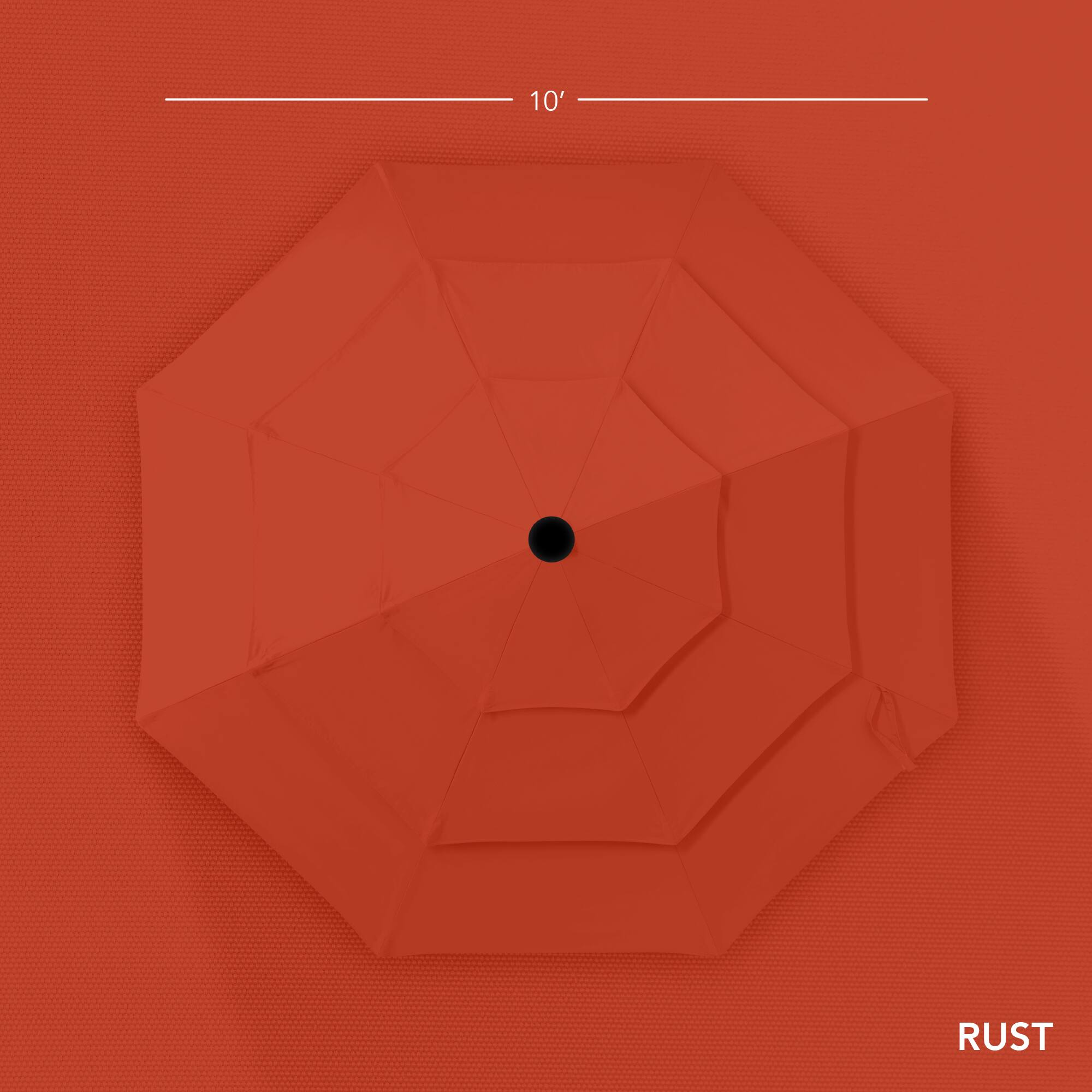 The text on the image is "10' RUST."