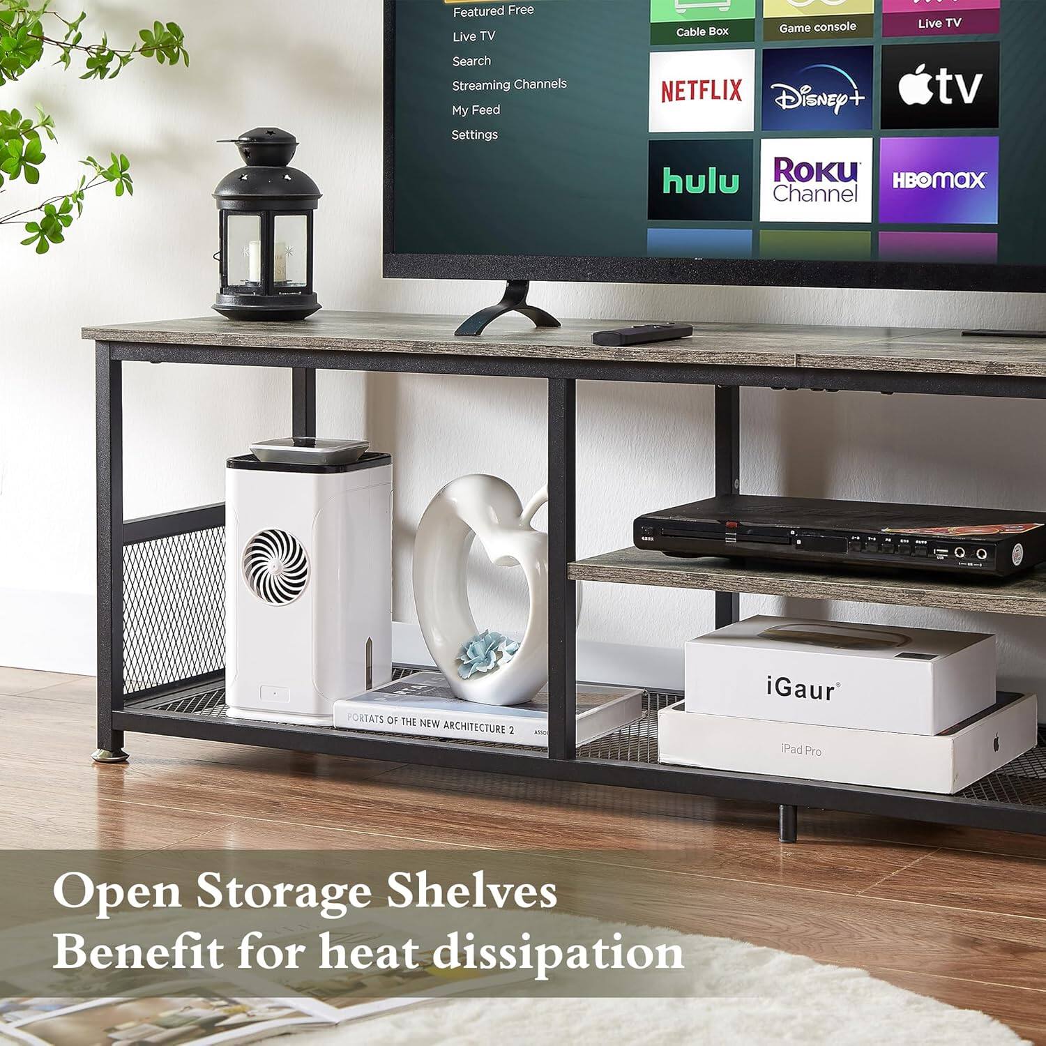 Featured Free  
Live TV  
Search  
Streaming Channels  
My Feed  
Settings  

Cable Box  
Game console  
Live TV  

NETFLIX  
Disney+  
tv  
hulu  
Roku Channel  
HBO Max  

PORTATS OF THE NEW ARCHITECTURE 2  

iGaur  
iPad Pro  

Open Storage Shelves  
Benefit for heat dissipation