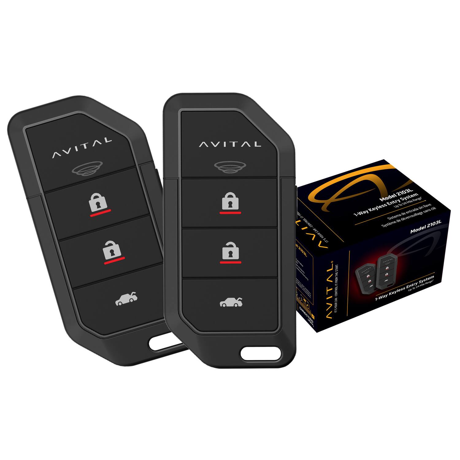 AVITAL
Model 2103L
1-Way Keyless Entry System
Sistema de entrada sin llave 1 vía
Système d'entrée sans clé 1 voie