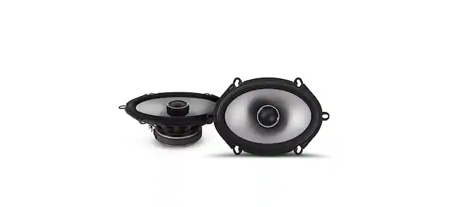 Front. Alpine - S-Series 6 x 8" Hi-Resolution Coaxial Car Speakers with Glass Fiber Reinforced Cone (Pair) - Black.