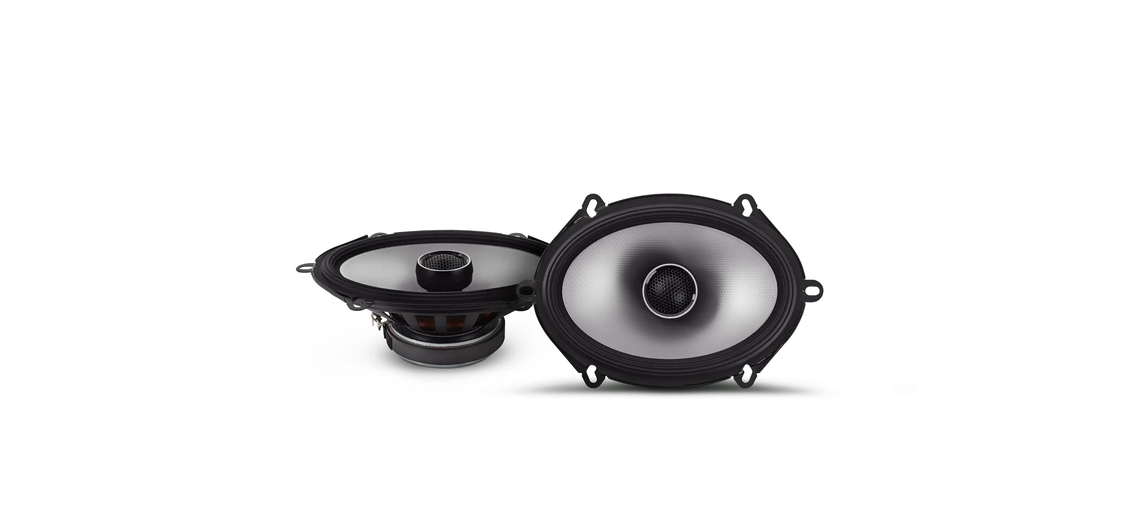 Front. Alpine - S-Series 6 x 8" Hi-Resolution Coaxial Car Speakers with Glass Fiber Reinforced Cone (Pair) - Black.