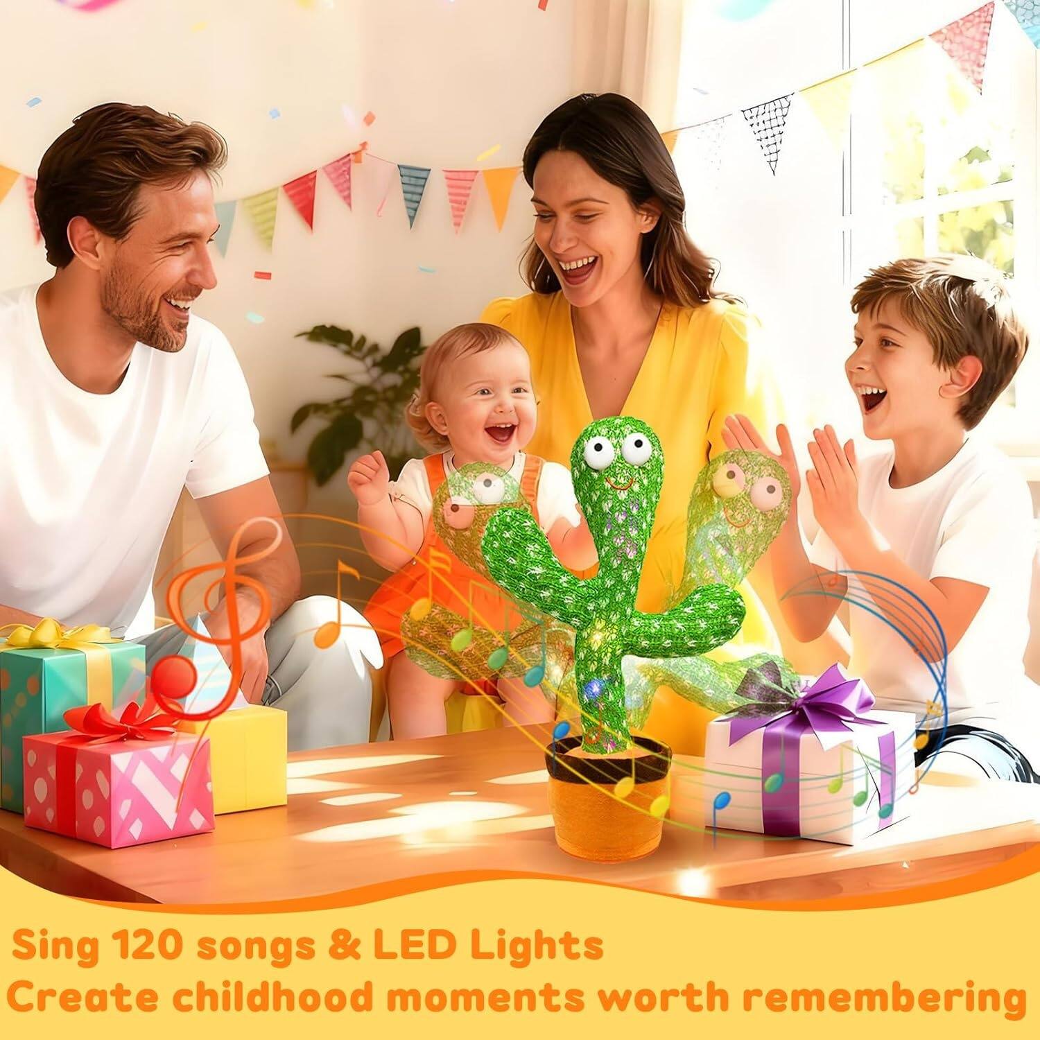 Sing 120 songs & LED Lights  
Create childhood moments worth remembering