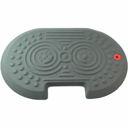 Front. Floortex - AFS-TEX 2000X Gray Active Anti-Fatigue Mat - 16'' x 24'' - Gray.