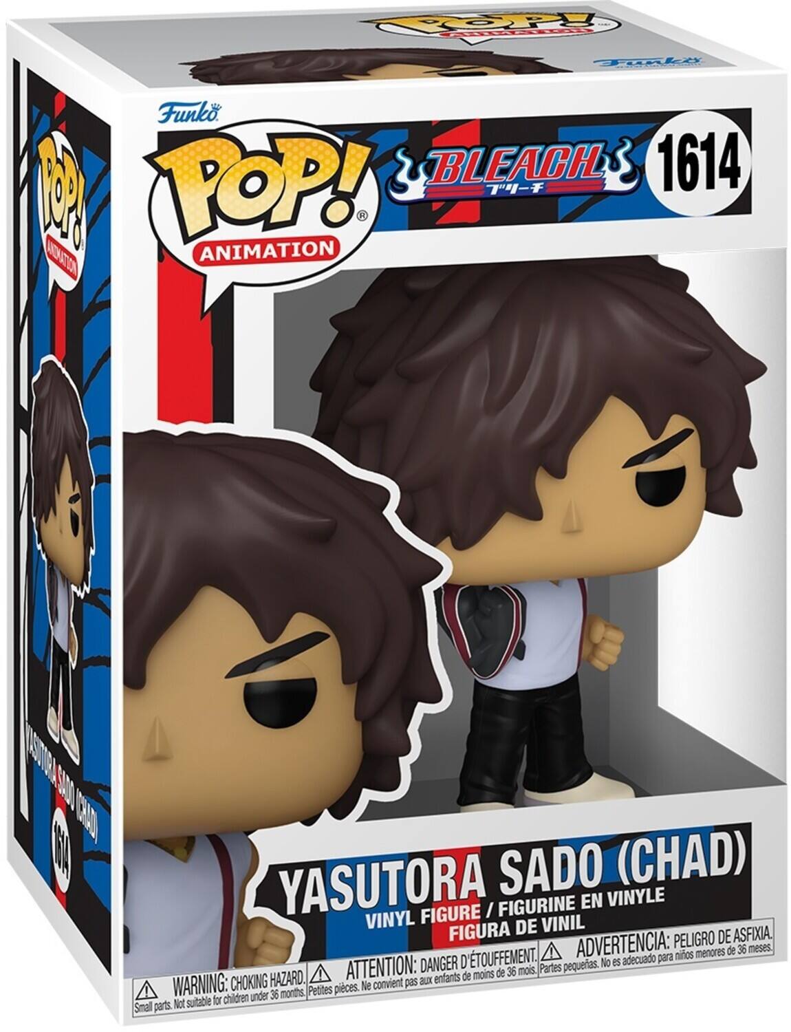 OP aaaa li  Funk  POP! BLEACH  1614 ANIMATION ARTION VUSTIEN SA00 CAO S0 SADO (CHAD) YASUTORA FIGURE I FIGURINE EN VINYLE VINYL DE VINIL FIGURA PELIGRO DE ASFIXIA. D'TOUFFEMENT. ADVERTENCIA: para nios menores de 36 meses. DANGER pequeas. No es adecuado HAZARD. ATTENTION: aux enfants de moins de 36 mois. Partes WARNING: CHOKING Petites pices. Ne convient pas for children under 36 months Small parts. Not sutable