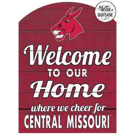 Jardine - Central Missouri Mules 16'' x 22'' Indoor/Outdoor Marquee Sign - Red