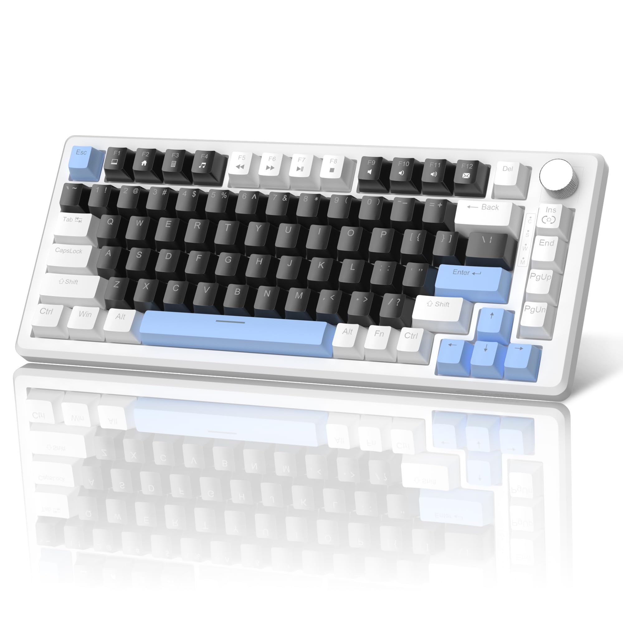 Esc F1 F2 F3 F4 F5 F6 F7 F8 F9 F10 F11 F12 Del  
Tab Q W E R T Y U I O P  
CapsLock A S D F G H J K L  
Shift Z X C V B N M  
Ctrl Win Alt  
Enter  
Shift  
Ctrl Alt Fn  
Back Ins End PgUp PgDn