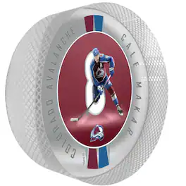Mustang Drinkware - Cale Makar Colorado Avalanche Crystal Ribbon Puck - Multicolor