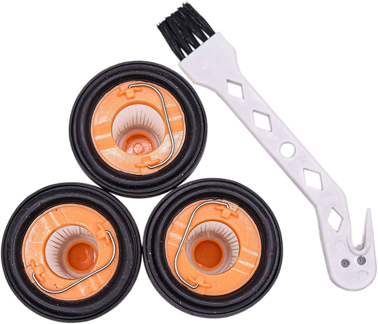 Alt View 4. HQRP - HQRP 3-Pack Dust Cup Filter with Brush for Shark ION W1 S87 WV200 WV201 WV205 WV220 Hand Vacs, Replaces XHFWV200.