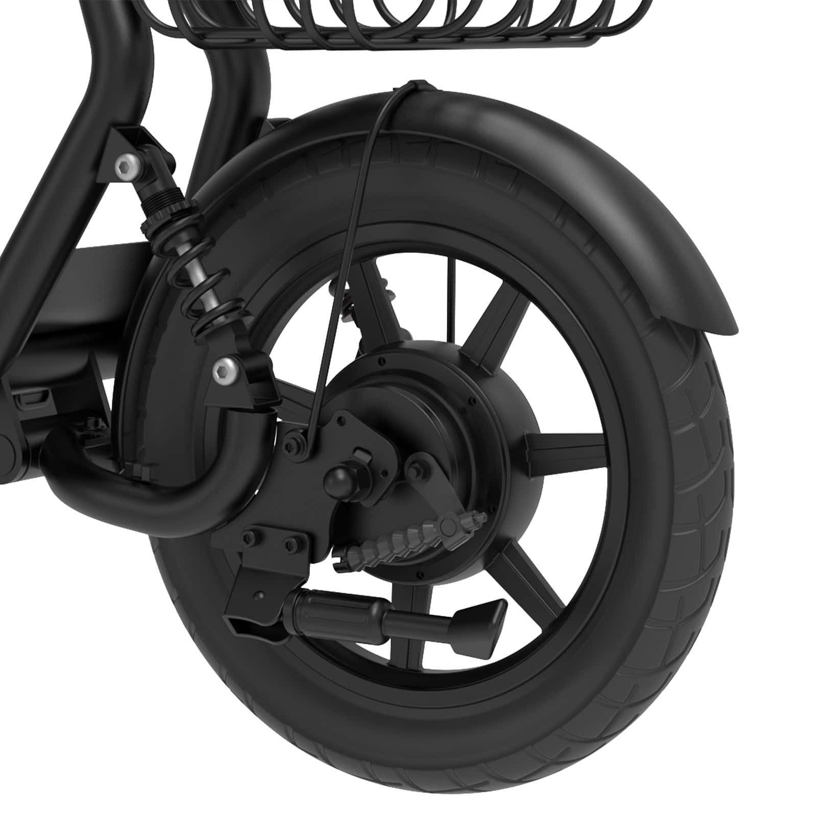 Alt View 2. HiBoy - U2 Electric Scooter with Seat w/ 25 mi Max Operating Range & 20 mph Max Speed - Black.