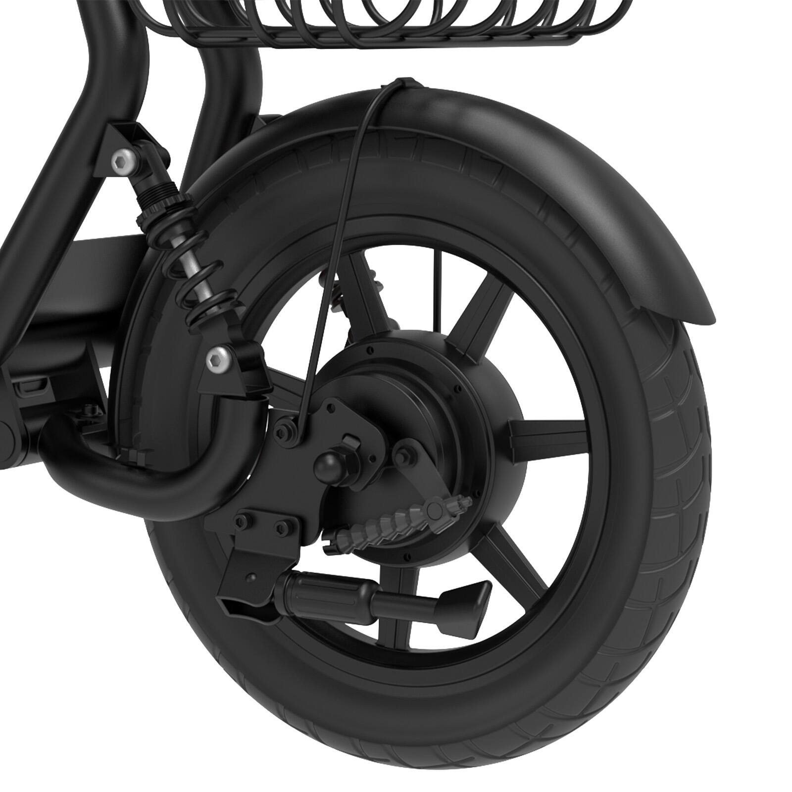 Alt View 2. HiBoy - U2 Electric Scooter with Seat w/  25 mi Max Operating Range & 20 mph Max Speed - Black.