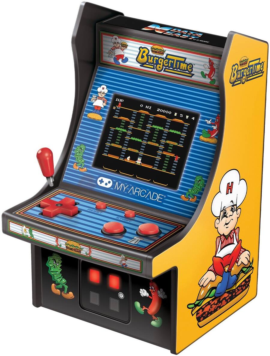 DGUNL 3203 Burger Time Micro Player Retro Arcade Machine 6 Inch ...