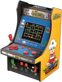 DGUNL-3203 Burger Time Micro Player Retro Arcade Machine - 6 Inch