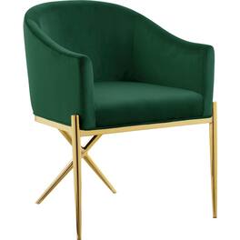 Meridian Furniture - Xavier Velvet Dining Chair - Green