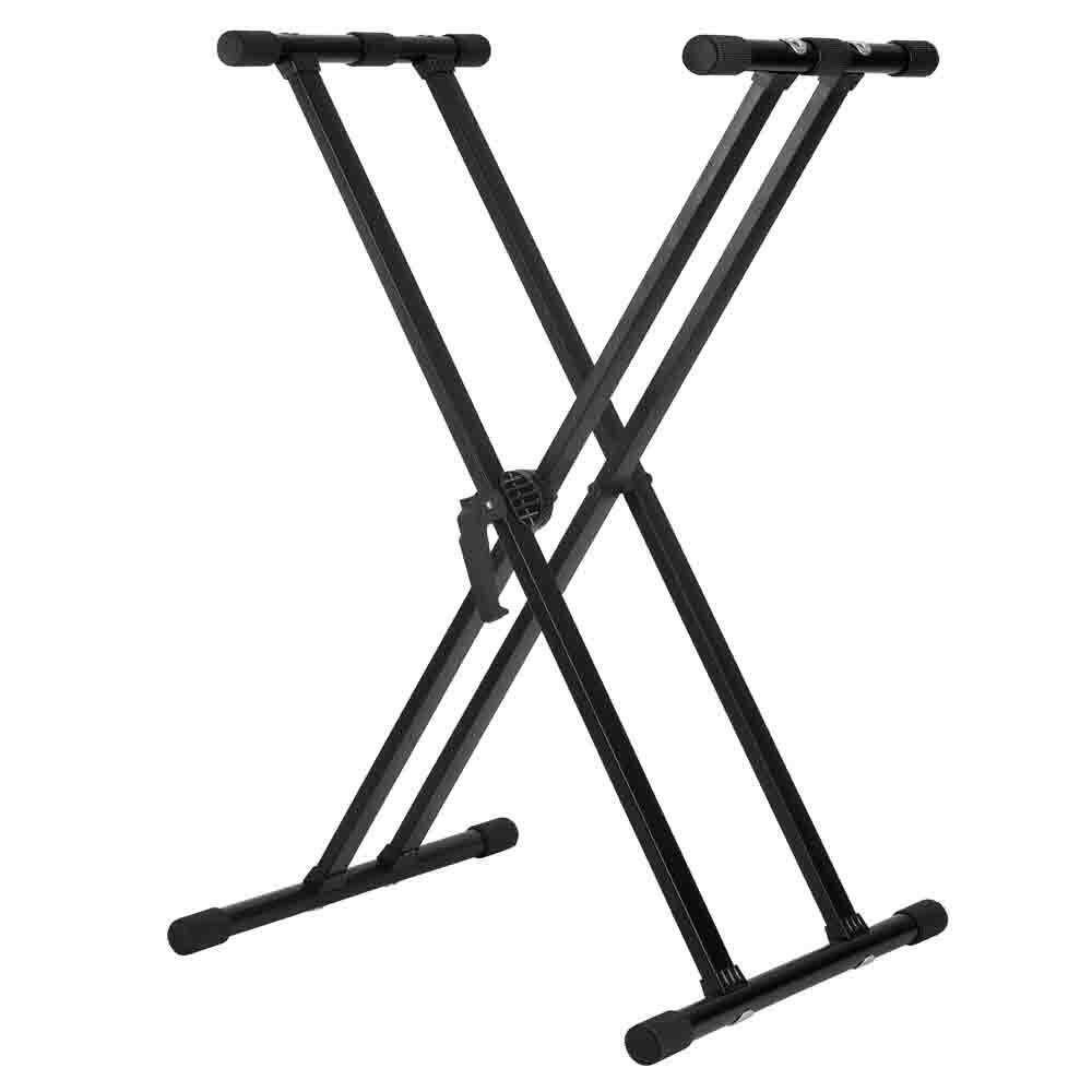 Front. Knox - Knox Gear Adjustable Double X Keyboard Stand.