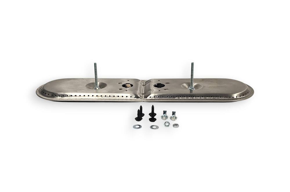 Alt View 3. Music City Metals - Music City Metals - MCM101510225 burner head, ovl twn 2.25, ss, 14.75 x 4.