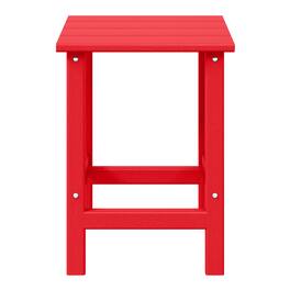 WestinTrends - Malibu 14" square outdoor Side table for Adirondack chair - Red