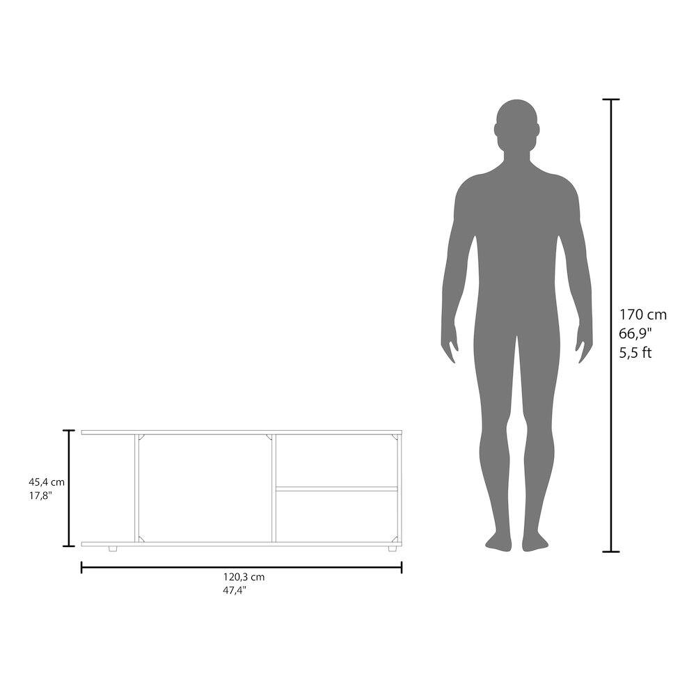 170 cm  
66,9"  
5,5 ft  
45,4 cm  
17,8"  
120,3 cm  
47,4"