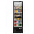 Equator - Vitlife 16.9 Cu Ft Commercial Glass Door Merchandiser Refrigerator, LED, Adjustable Shelves, Auto Defrost ETL - Black