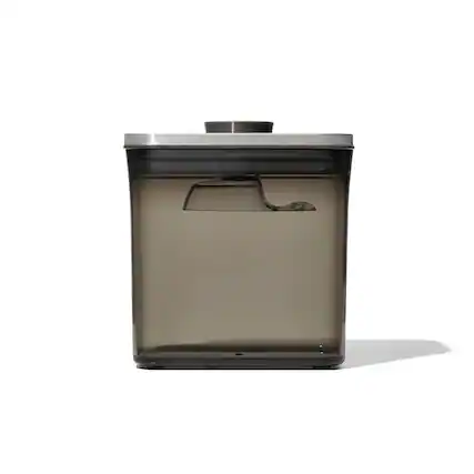 Angle. OXO - STL Coffee Pop with Scoop - 1.7 QT / 1.6 L - Clear.