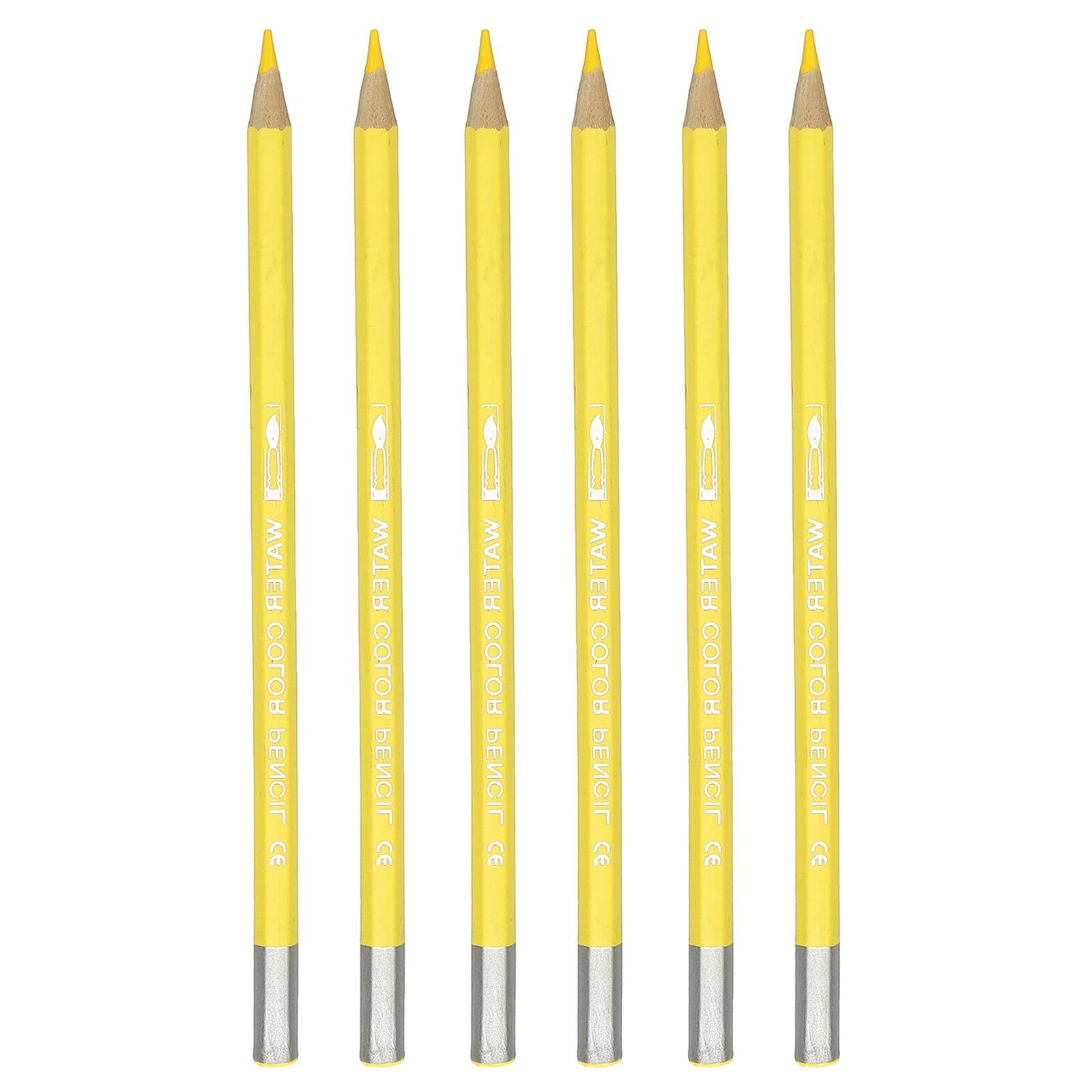 Unique Bargains - Watercolor Pencil, 6Pcs Water Soluble Pencils for Blending, Coloring, Sketch Drawing, Painting - Light Yellow price history on PriceWatchPro