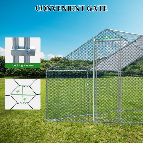 CONVENIENT GATE  
24.8"  
Locking system  
68.9"