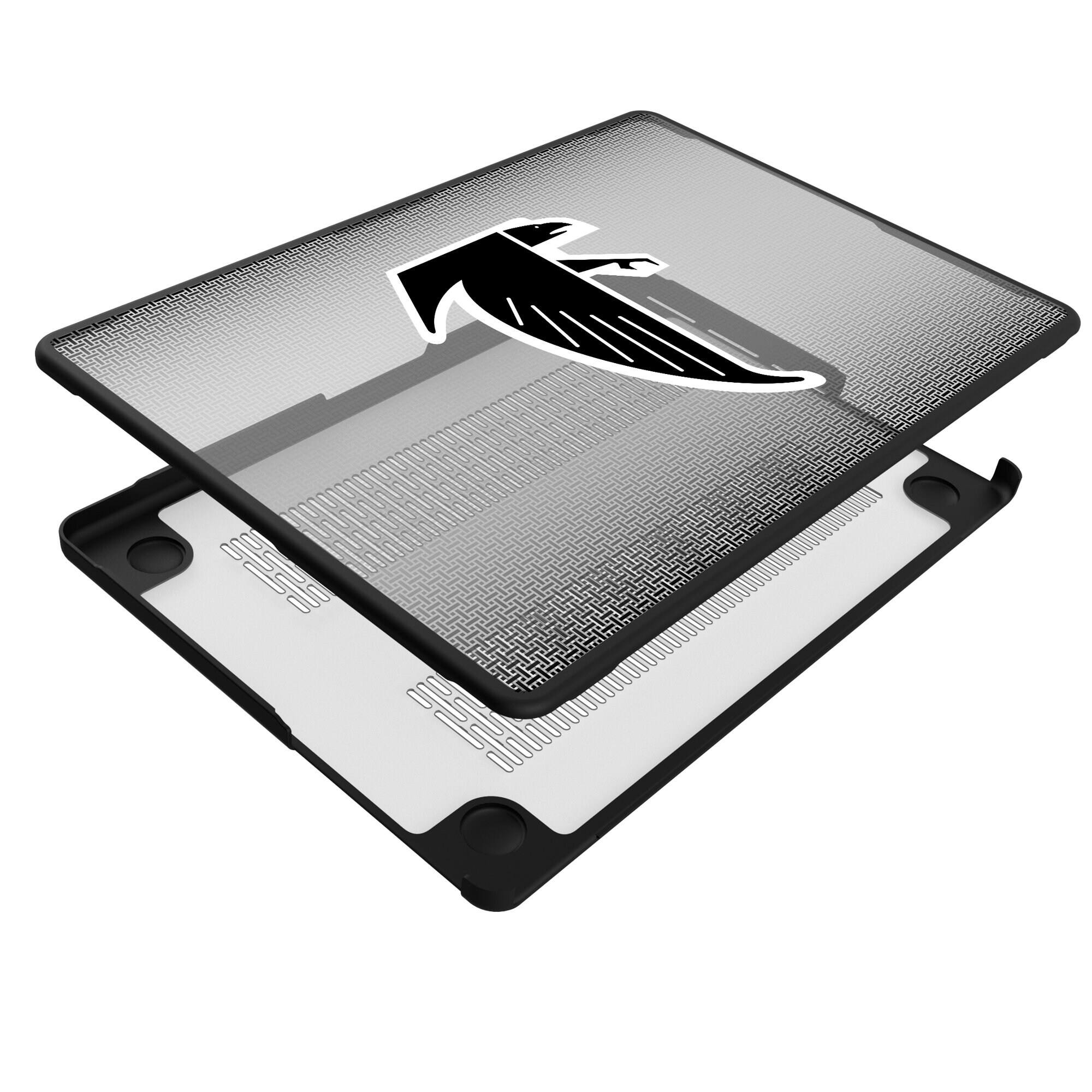 Alt View 3. Keyscaper - Atlanta Falcons Linen MacBook Case - Pro 14 in - Multicolor.