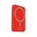 Front. RapidX - Boosta 5k mAh 7.5W Magnetic Wireless Portable Charger for iPhone 12, 13 & 14 - Red.