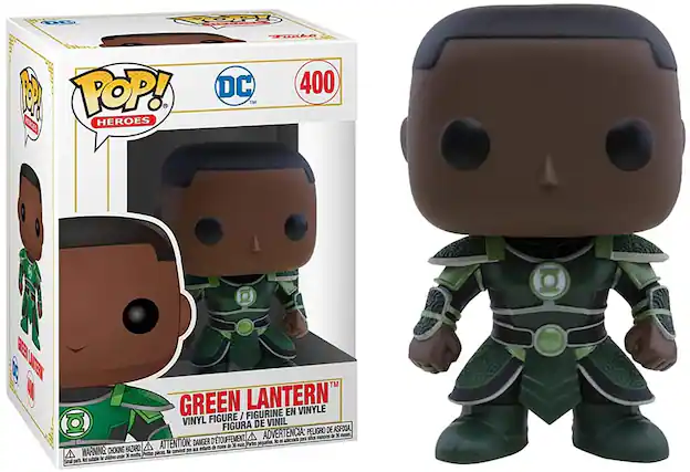 0e POP! HEROES DC 400 TM GREEN LANTERN FIGURINE EN VINYLE VINYL FIGURE / 1al FIGURA DE VINIL ADVERTENCIA: PELIGRO DE ASFIXIA, A 3 ATTENTION: DANGER D'ETOUFFEMENT Pates WARNING: CHOKING HAZARD