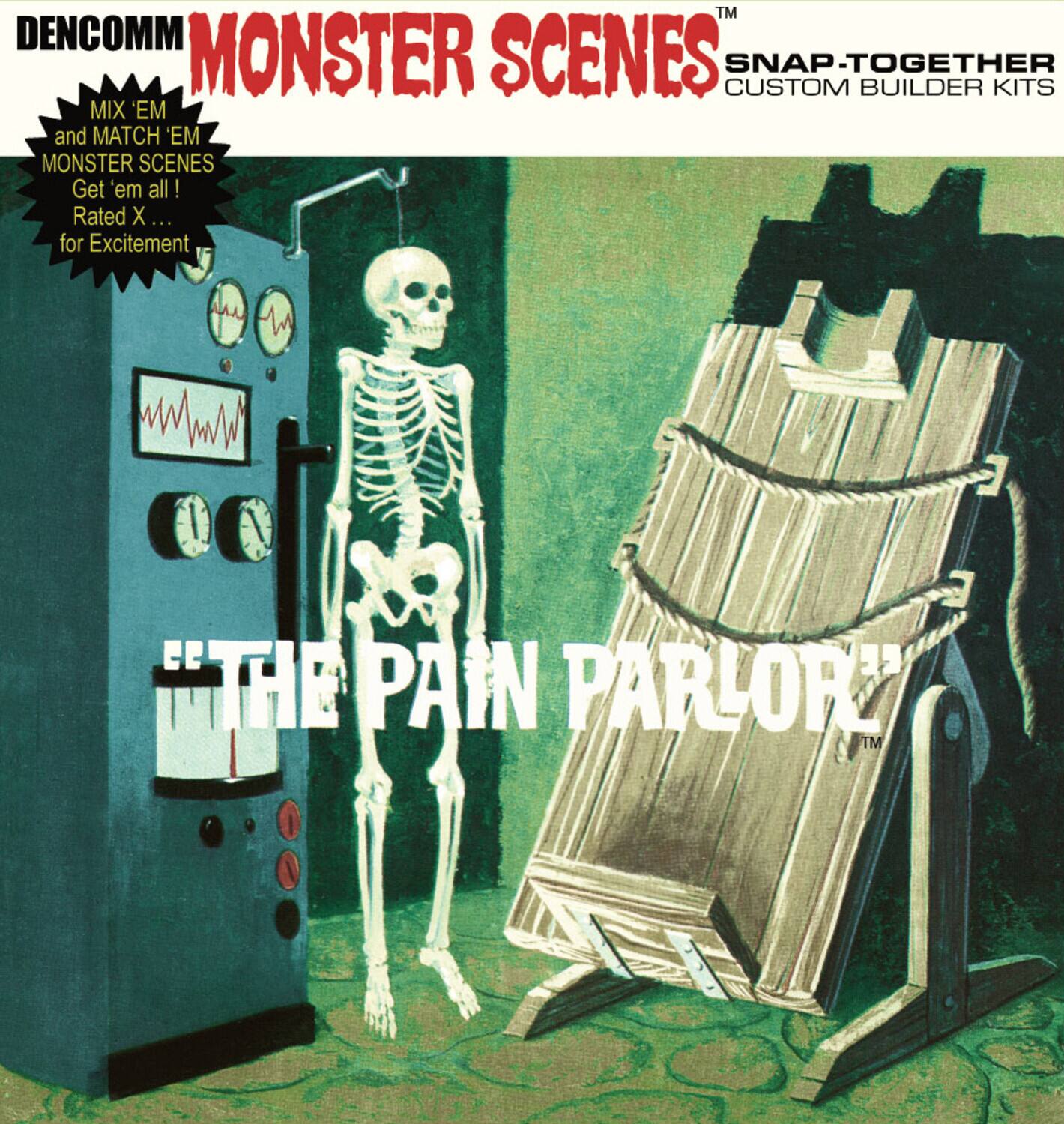 DENCOMM - Monster Scenes S1 - 1:13 Scale Model Kit - The Pain Parlor: 55th Anniversary Limited - COLLECTIBLES