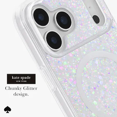 kate spade new york Protective Case with MagSafe for Apple iPhone 17 Pro Max Chunky Glitter Iridescent KS058792-01 - Best Buy kate spade new york Protective Case with MagSafe for Apple iPhone 17 Pro Max Chunky Glitter Iridescent KS058792-01 - Best Buy
