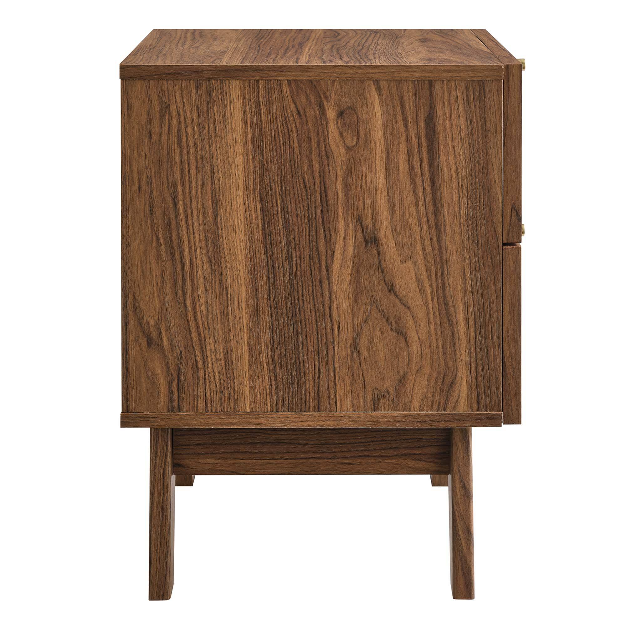 Alt View 1. Modway - Soma 2-Drawer Nightstand by Modway - Walnut.