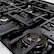 Alt View 2. ZLINE - 48 in. Wide 8 Burner 6.7 cu. ft. Freestanding Classic Satin Steel Gas Range with Black Matte Doors - Black Matte.
