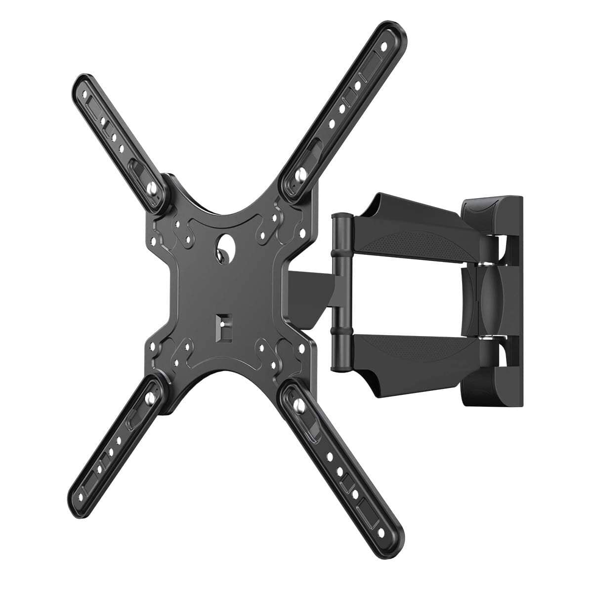 Dazzed Corner - Full Motion TV Wall Mount for 32–55'' TVs, Swivel Tilt, VESA 400x400 - Black