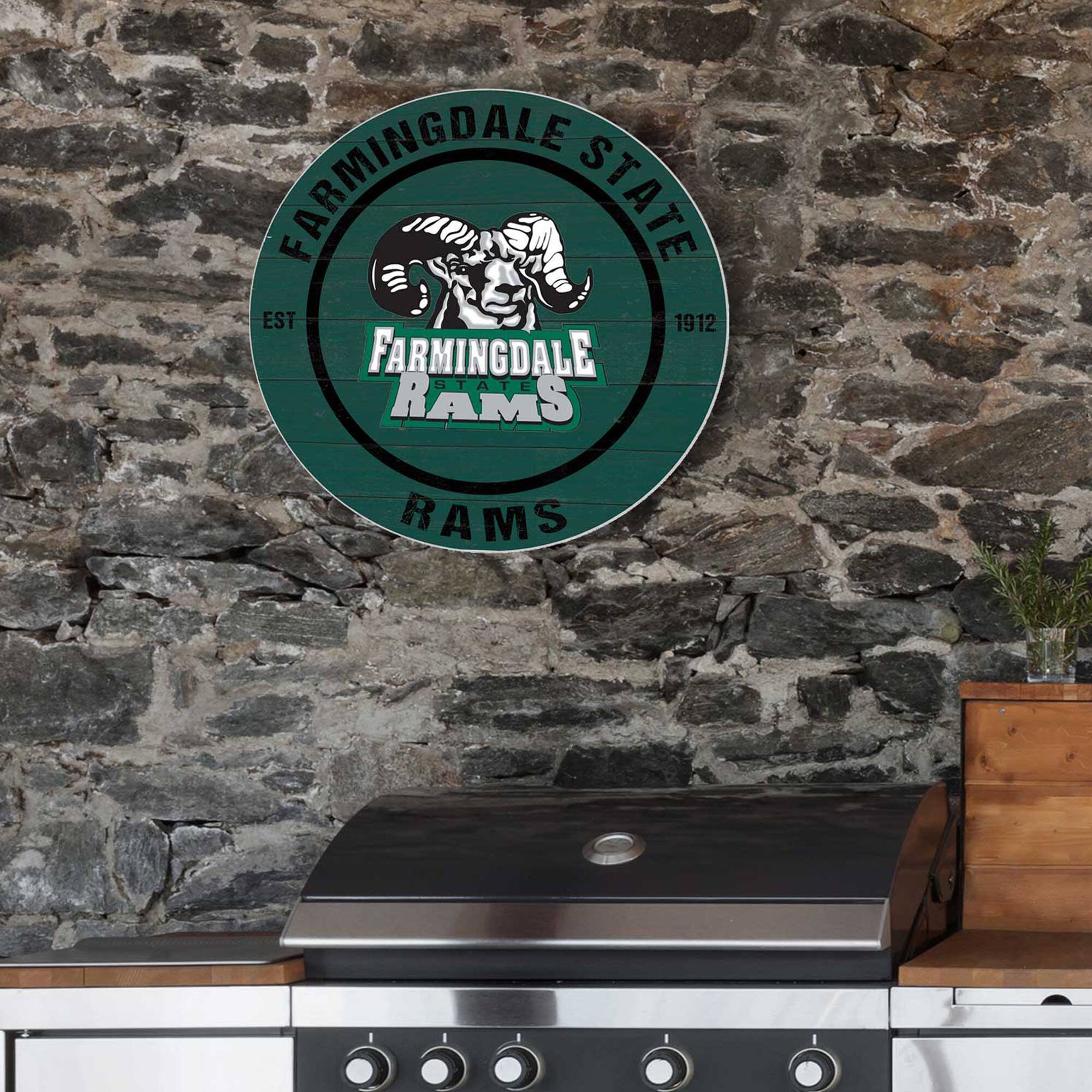 FARMINGDALE STATE  
EST 1912  
FARMINGDALE RAMS  
RAMS