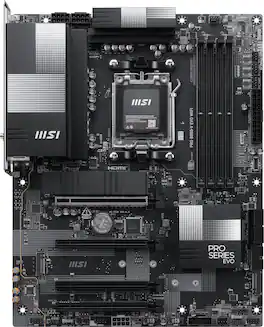 MSI - PRO B850-V EVO WIFI (Socket AM5) AMD B850 ATX DDR5 Wi-Fi 7 Motherboard