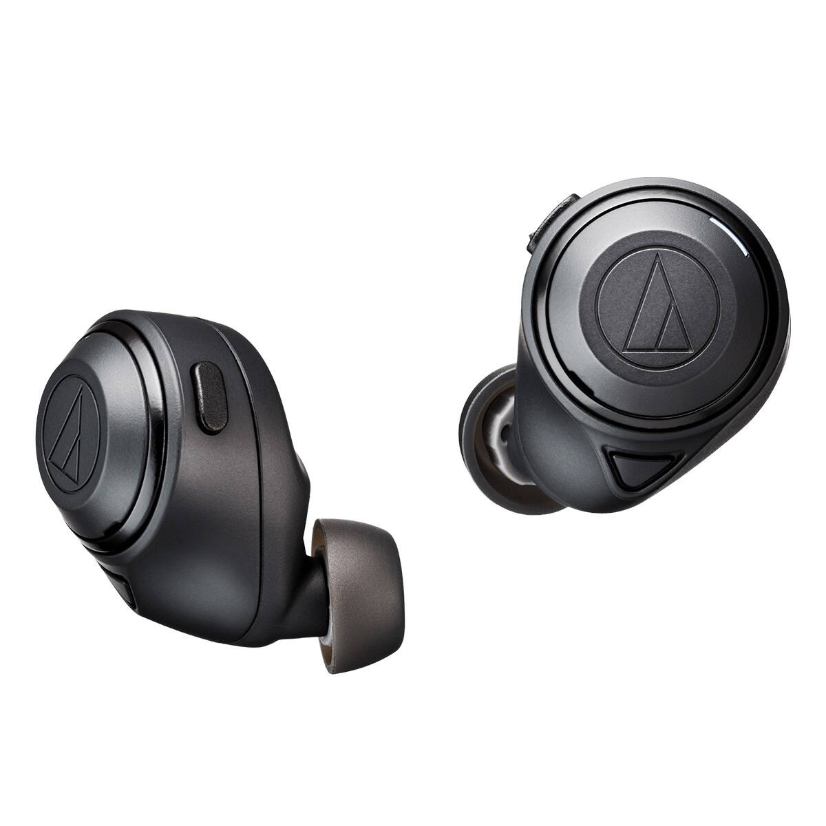 Front. Audio-Technica - ATH-CKS50TW Wireless In-Ear Headphones - Black.