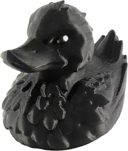 JuzToys - Raven Duck Figurine, Duck for 4x4 Ducking, Fun Car Dashboard Accessory, Unique Raven Gifts, Ducks for Cars by PowerTRC - Black