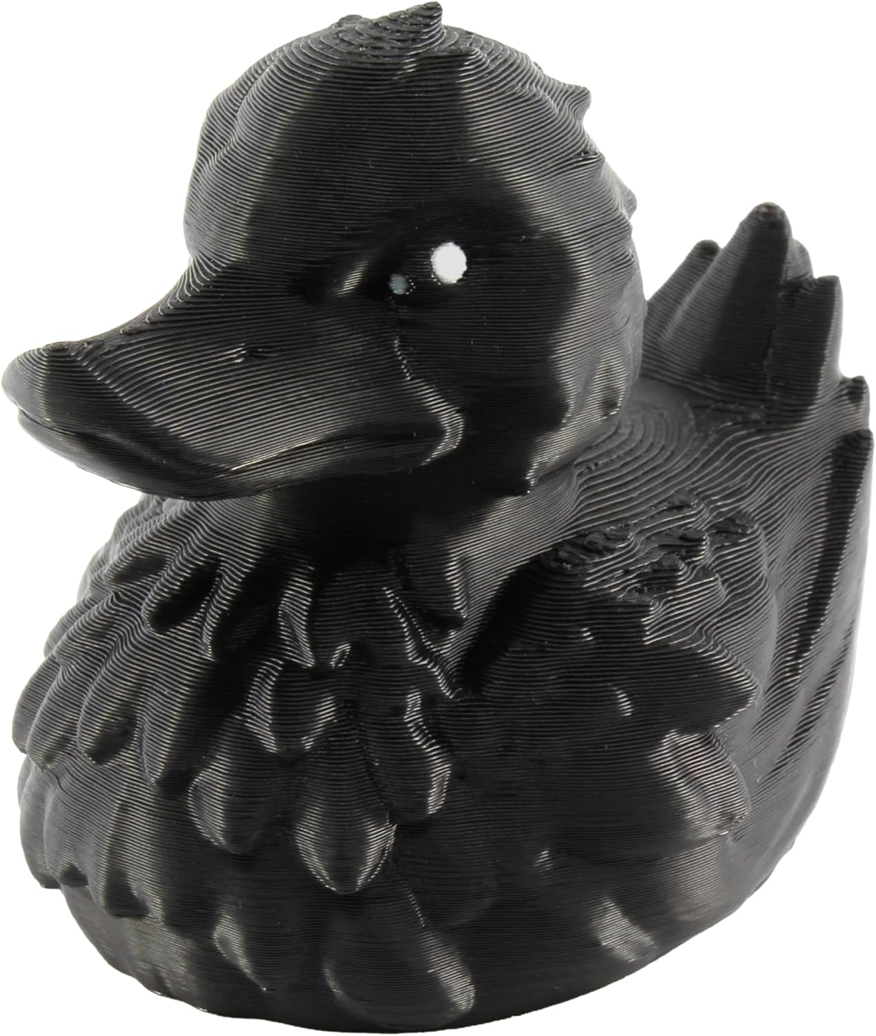 Front. JuzToys - Raven Duck Figurine, Duck for 4x4 Ducking, Fun Car Dashboard Accessory, Unique Raven Gifts, Ducks for Cars by PowerTRC - Black.