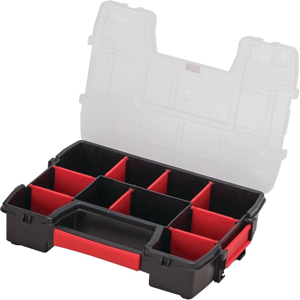 Front. RTMB - 10-Small Plastic Tool Storage Organizer with Multiple Sections (CMST14021).
