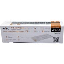 Pro VAC-SNAP Food Storage Bags for Oliso Vacuum Sealers (Extra Large)